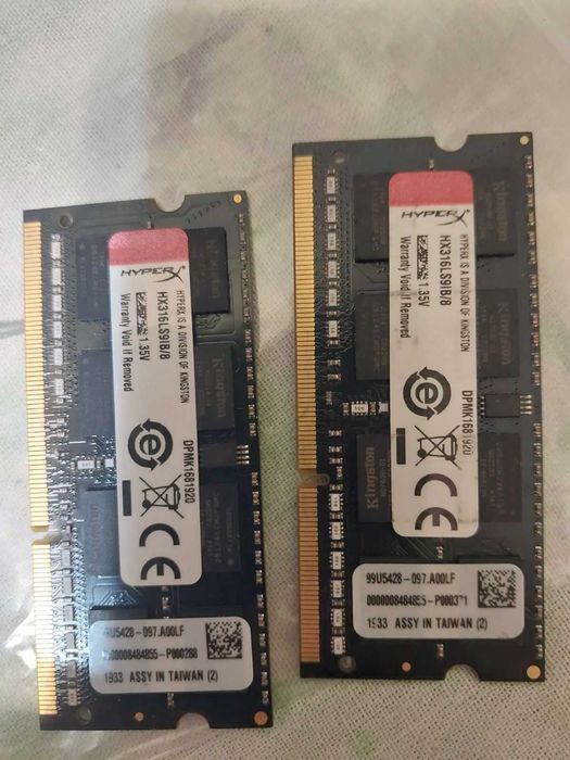 16GB DDR4 и DDR3 - Hynix, Samsung, Kingston (SODIMM - за лаптоп)