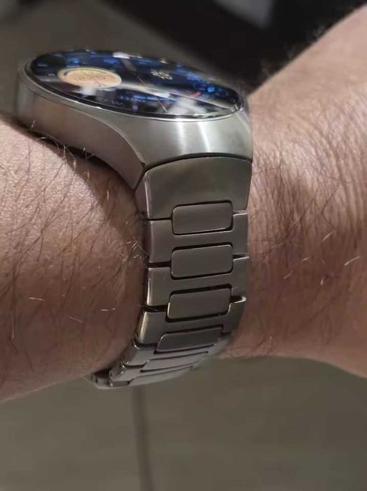 Curea metalica 22mm pentru ceas Huawei Watch 4 Pro titanium grey