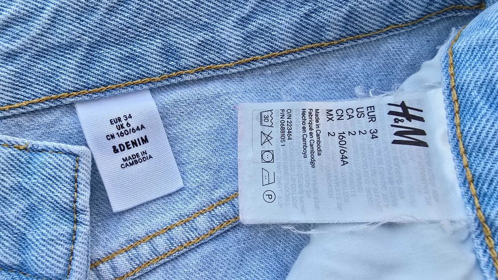 Дънкова пола H&M размер XS-S