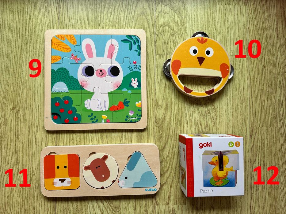 Дървени играчки и конструктор