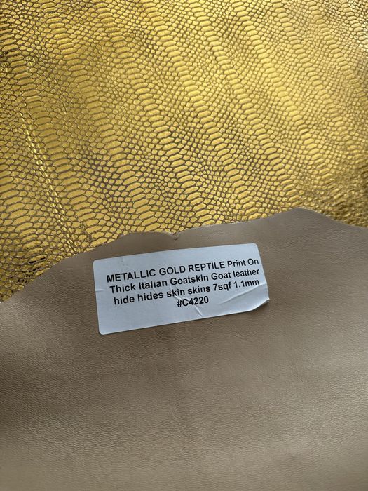 Piele naturala aurie bucata