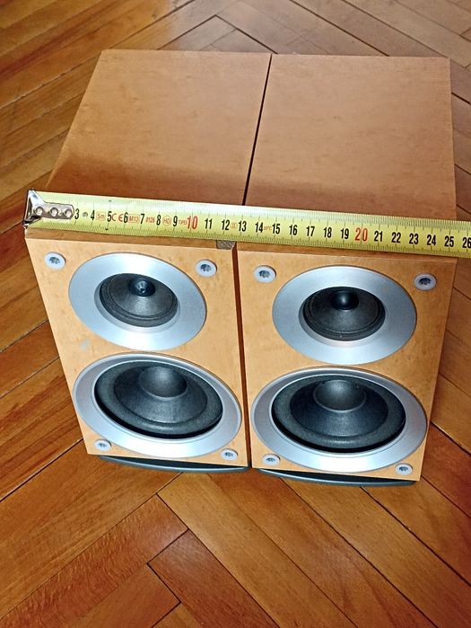 Set/PerecheBoxeAudio-Raft cu talpă mică, SB-PM18, 6ohmi, 2x60W, impecabile, cu plasa protecție și ieșire separată 2 cai, originale-Panasonic.