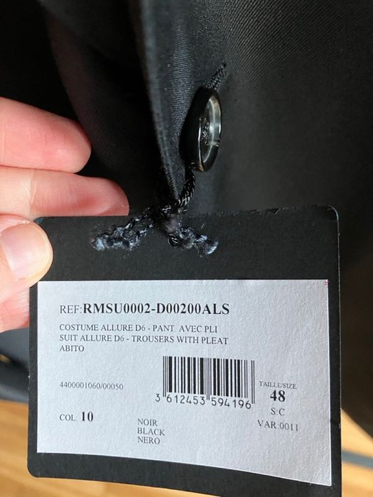 Луксозен костюм LANVIN Paris – Чисто нов – Размер 48 – 100% вълна
