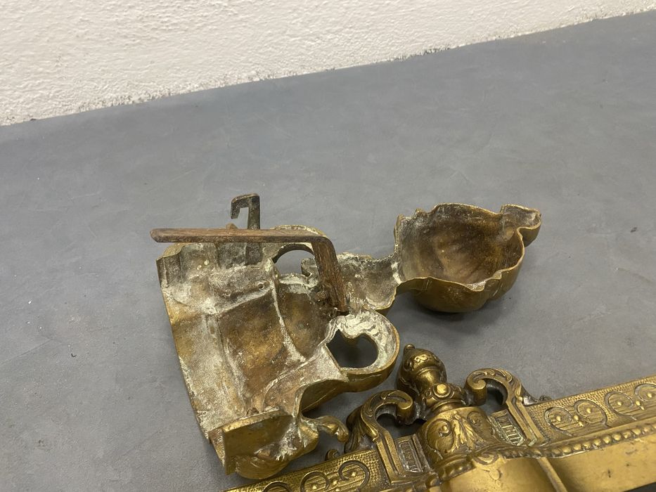 Решетка за камина от масивен месинг