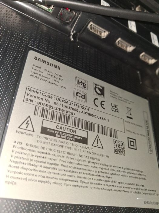 Samsung 108cm, Smart TV, 4k Led Crystall