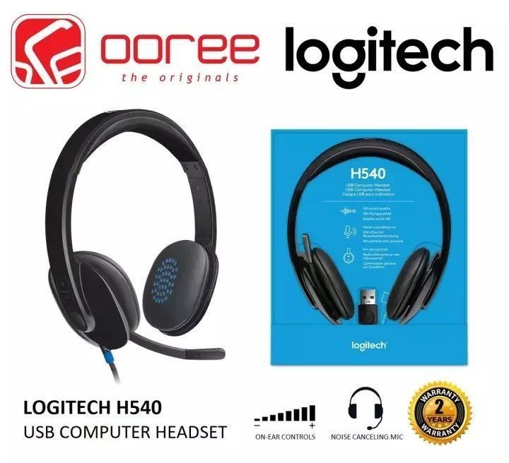Logitech H540 Наушники для музыки и игр/Гарнитура