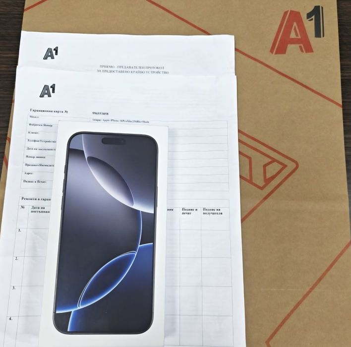 КАТО НОВ 256GB iPhone 16 Pro Max A1 Гаранция 2026г. Black | Черен