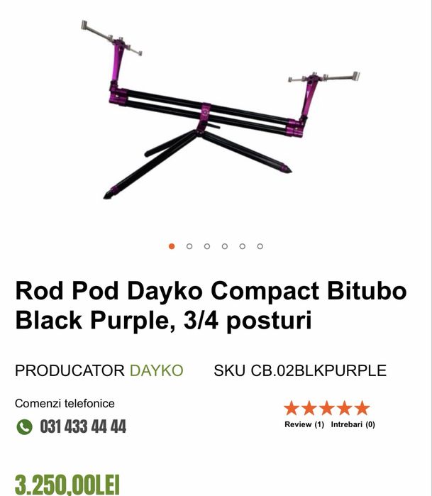 Rod Pod Dayko, folosit la o partida de pescuit