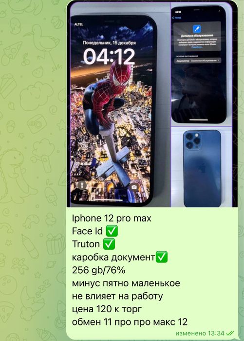 Iphone 12 pro max 256 gb