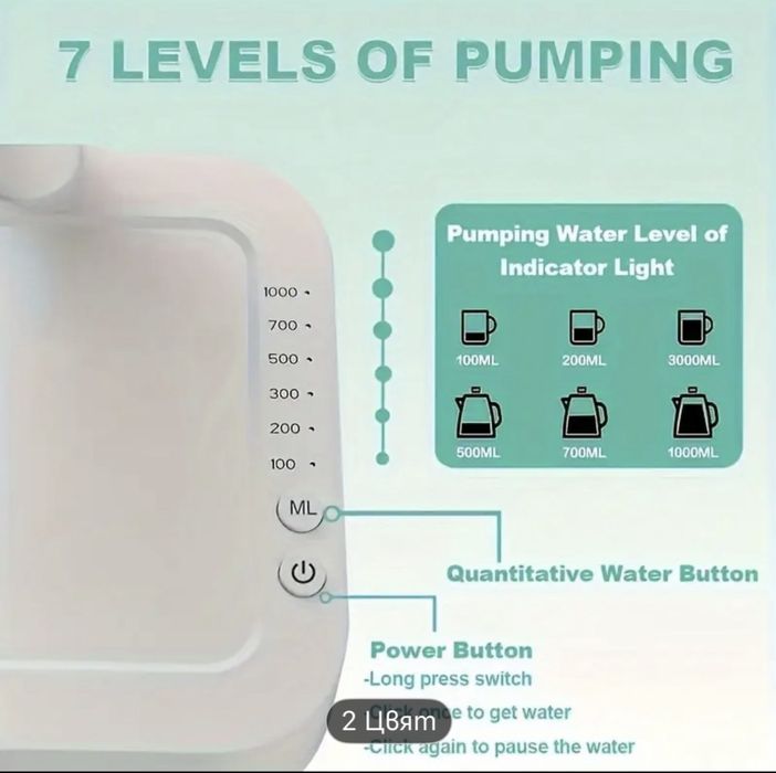 Помпа за вода бял цвят