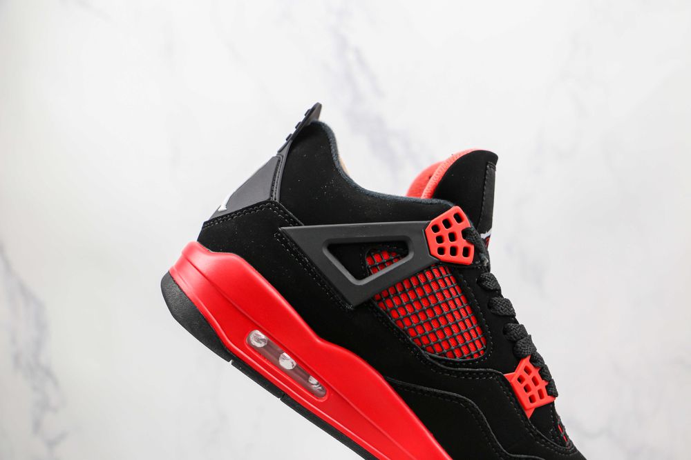 Jordan Retro 4 Red Thunder Мъжки Дамски Маратонки