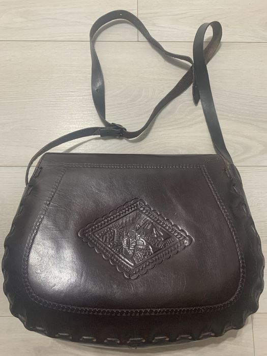 Geanta piele naturală Peru