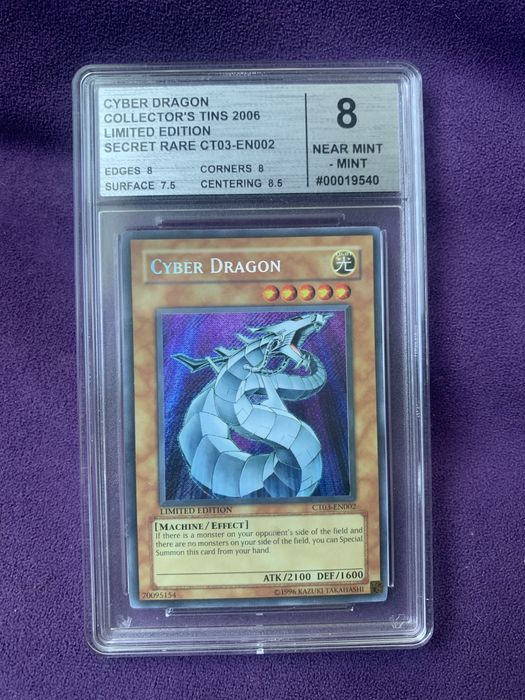 Yu Gi Oh graded cards Cyber Dragon Red-Eyes Black Rose Scarlight red