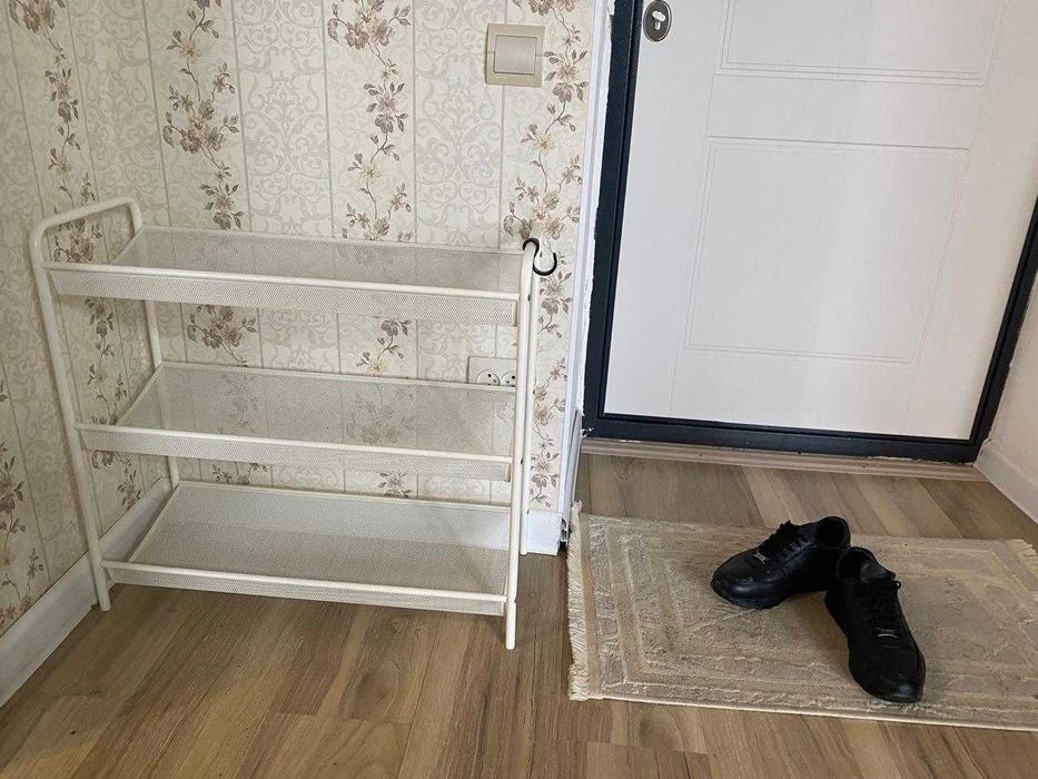 Металлическая обувница, 3 полки