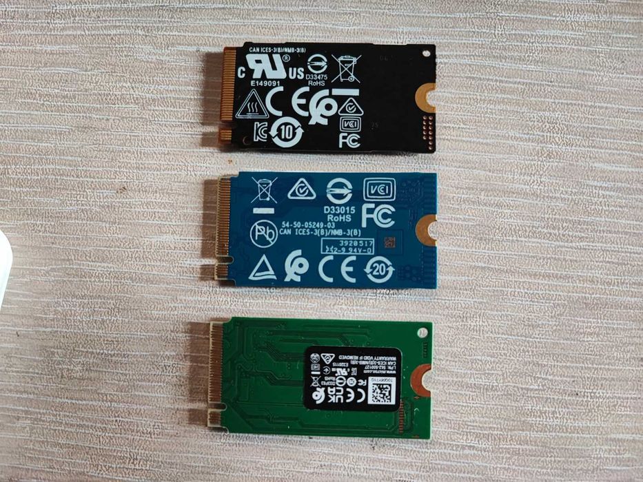 NVMe SSD 512GB Gen3 x4 и Gen4 x4 (Micron, WD, Samsung)