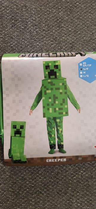 Costum  carnaval baieti - Minecraft Creeper 4-6 ani
