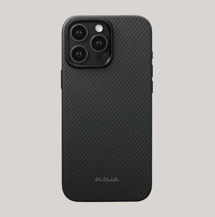 Husa PITAKA Summa Case iPhone 16 Pro Max – 600D Black/Grey (Twill)