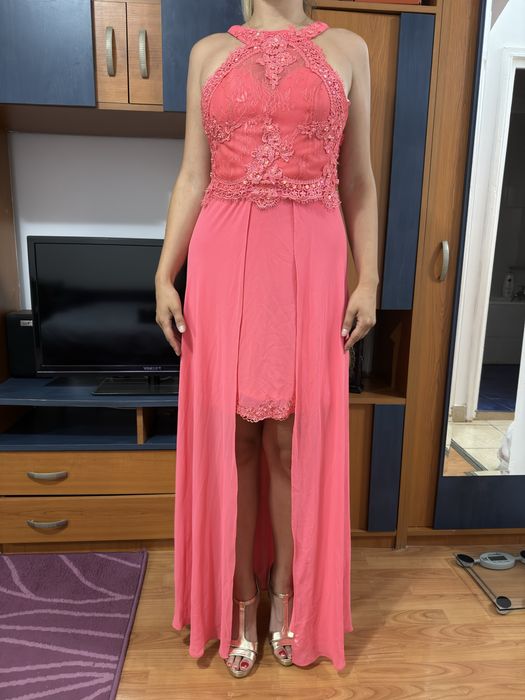 Rochie roz de seara, rochie de nunta