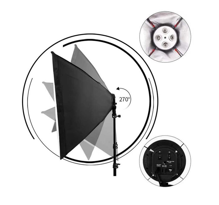 К-кт  Софтбокс 8х45W 5500K постоянно осветление , фотография / видео