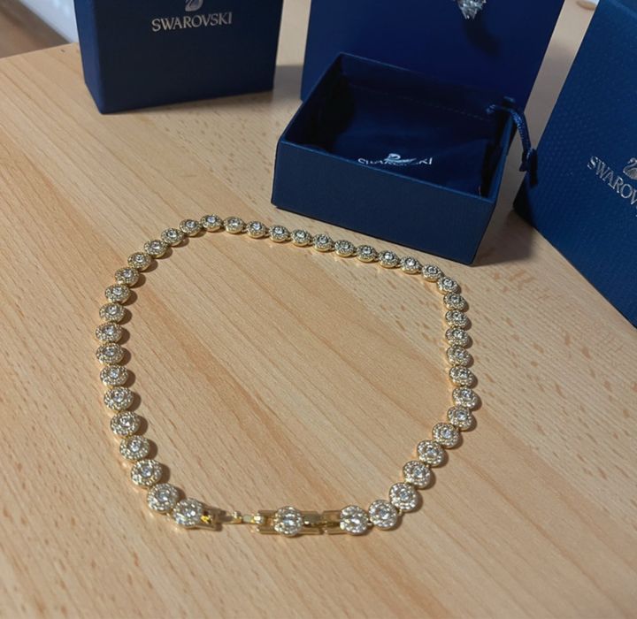 Lantisor/Colier Swarovski Tennis Angelic Nou