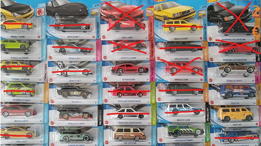 Hot Wheels Mainline 2€ / Set-ве 2021 - 2024