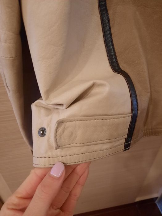 Дизайнерско мъжко яке, естествена кожа