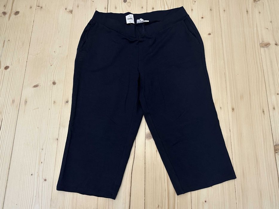 Pantaloni Capri Pure Jill J.Jill Noi cu Etichetă – Affinity French Terry XL