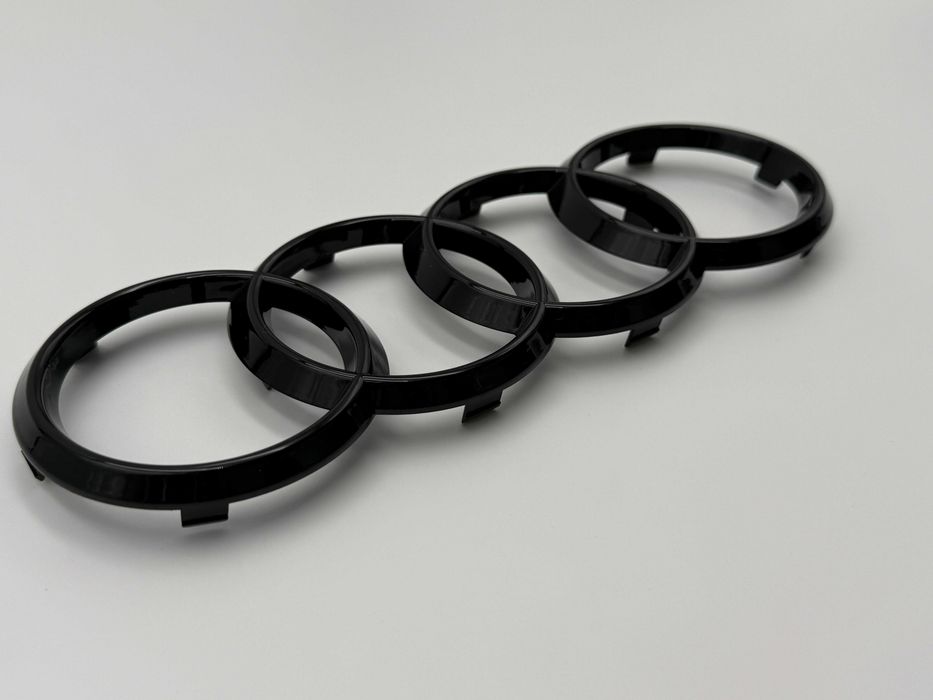 Emblema Compatibila Audi grila 249 mm negru