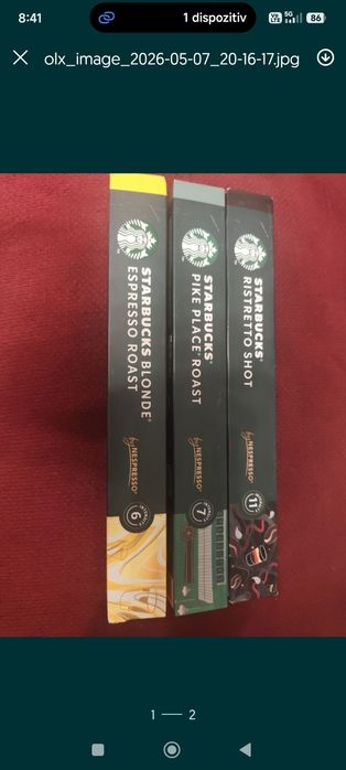 Nespresso cafea Starbucks și Lavazza