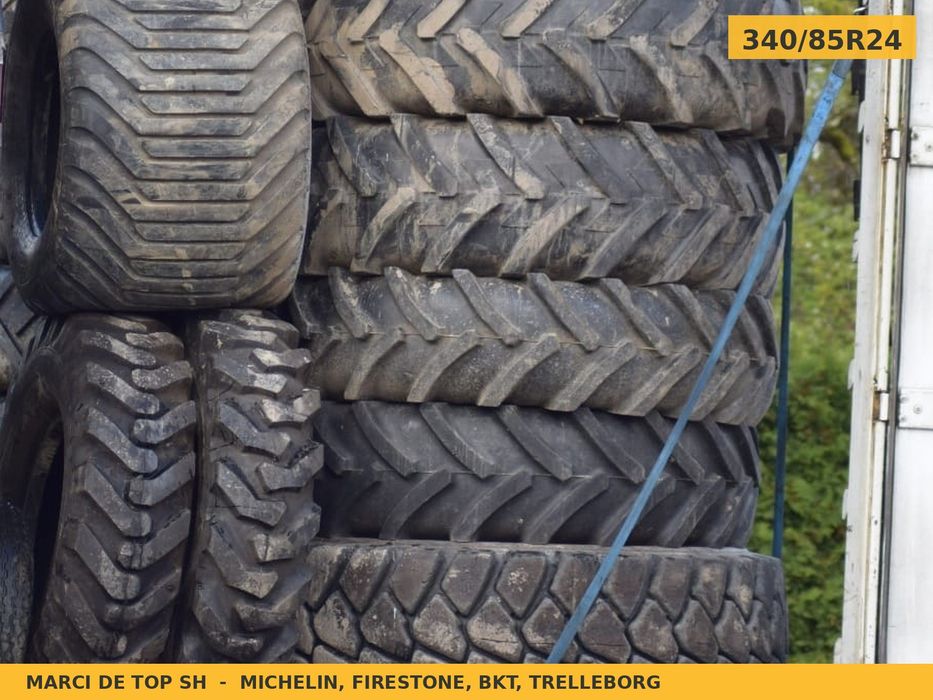 Anvelope Cauciucuri 340/85R24 340/85 R24 340/85-24 13.6R24 3408524 Bkt Tractor Punte Spate Utilaje Agricole SH Second Hand GARANTIE Garantie 1 An