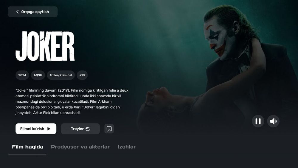 Kino Platforma ishlab chiqamiz (Web, android, IOS, AndroidTv)