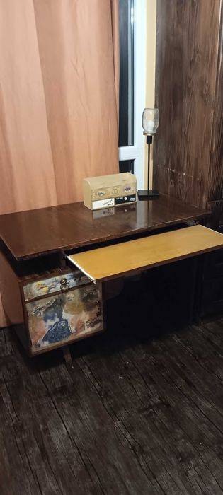 Ретро масивно арт бюро дъб+стол-+подаръци