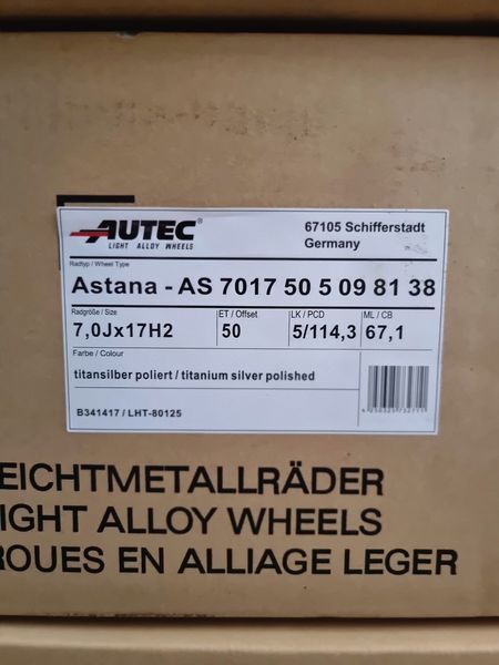 17цола 5x114.3 Toyota,Kia,Nissan,Mazda,Hyundai,Renault,Honda 5х114.3