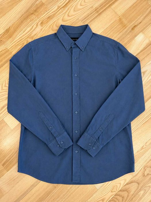 Cămașă bărbați Massimo Dutti din 100% bumbac gri, mărimea L