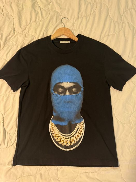 Ih nom uh nit Blue Mask tee