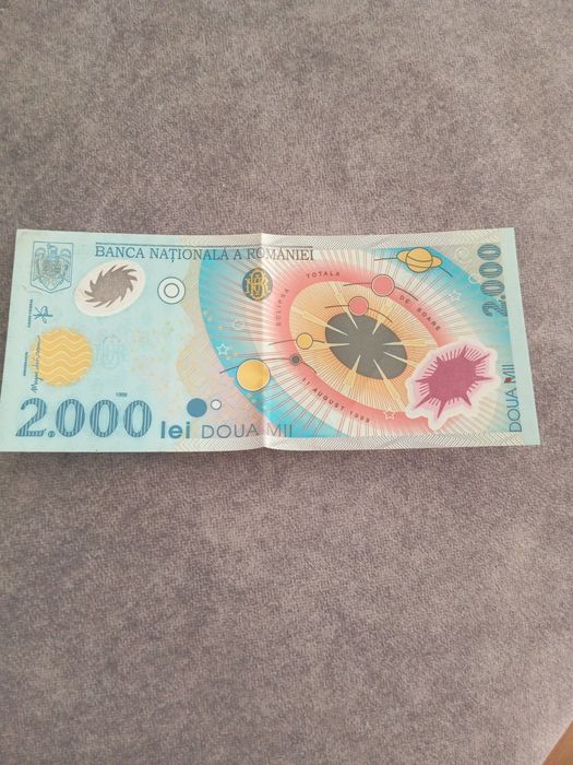 Bancnota 2000 - Eclipsa totala de soare 1999