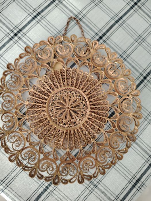 Медни чинии за стена със две зодии