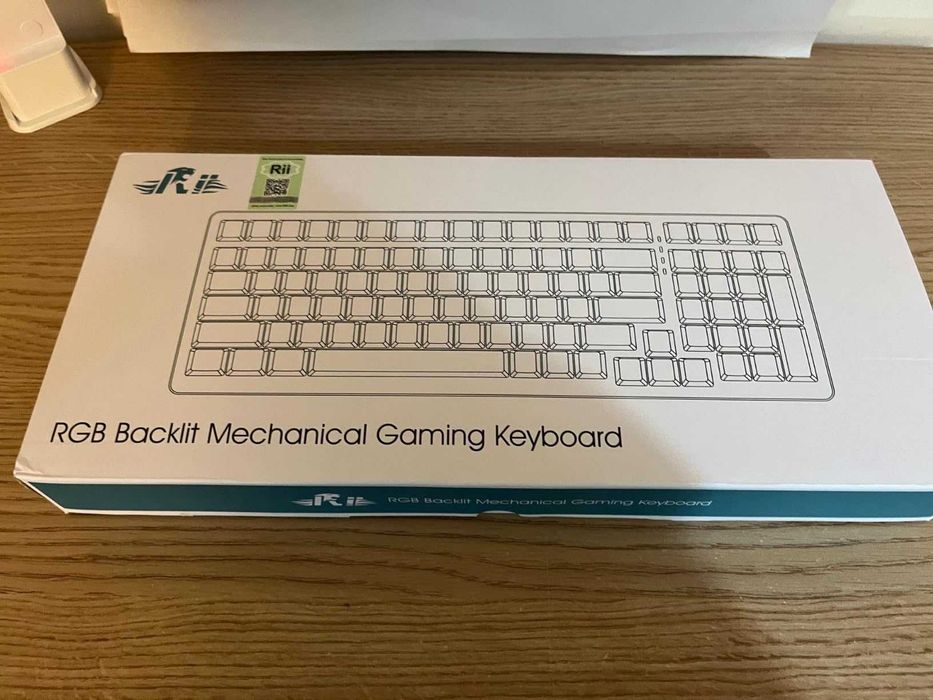 Механична геймърска клавиатура Rii, безжична 101 клавиша RGB подсветка