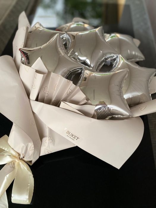 Букеты из шаров звёзды и сердца