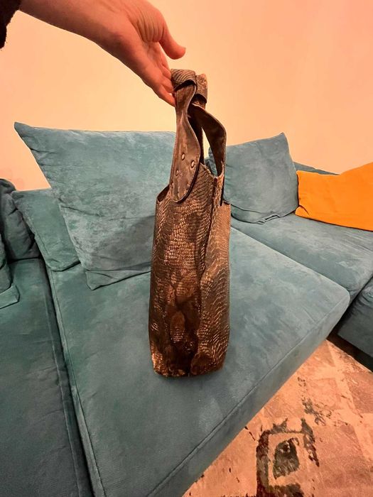 Голяма кафява чанта и лятна кошница 2 модела