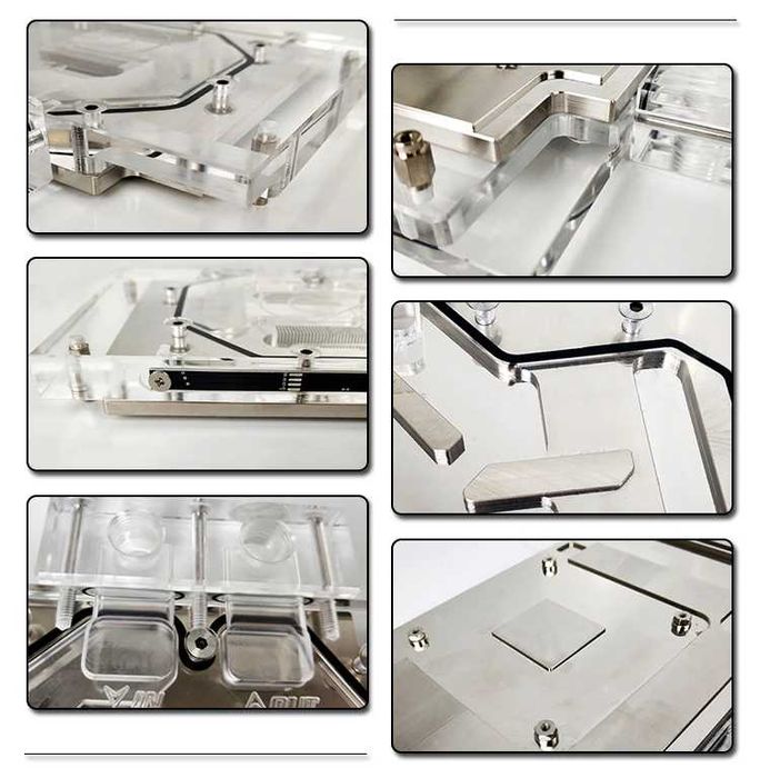 Водяной блок BYKSKI для Sapphire RX470/480/570/580 Pulse 8GD5