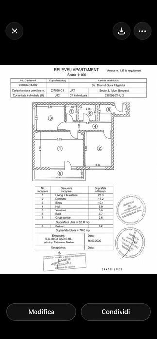 Apartament 3 camere