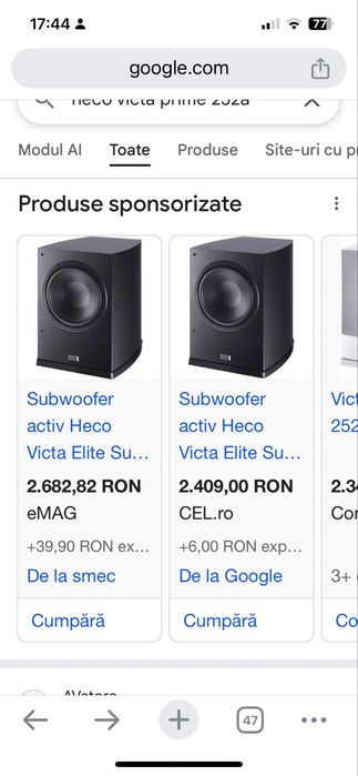 Subwoofer Heco Victa Prime 252-A