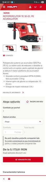 Rotopercutor Hilti Nuron TE 30-22