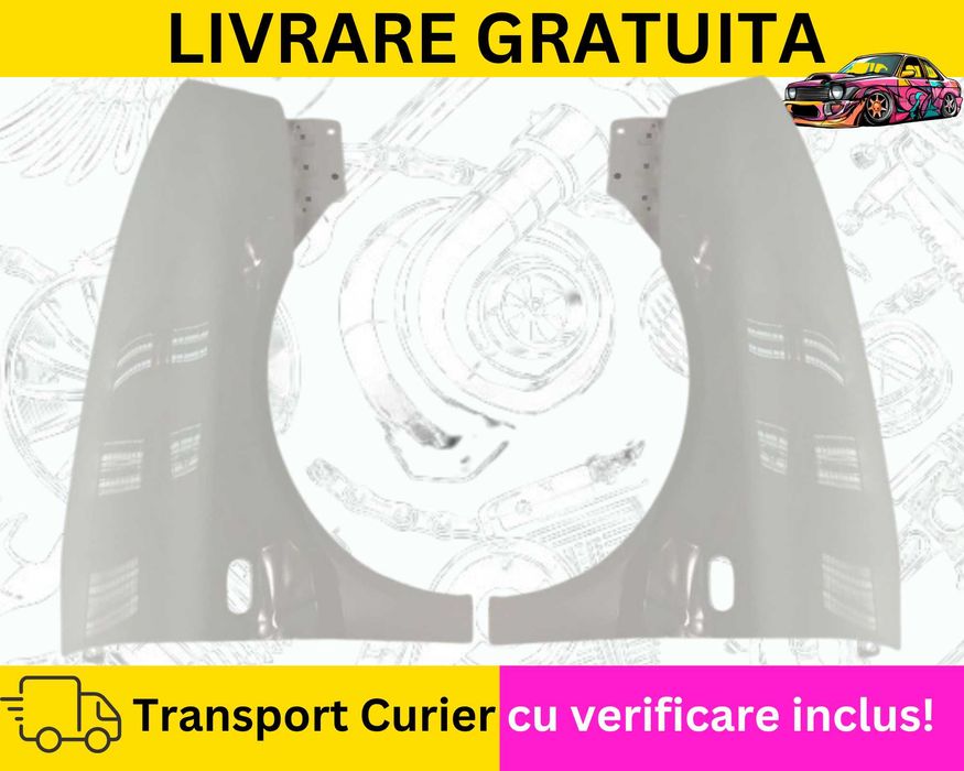 Aripi fata Negru Rosu Gri Albastru Galben Alb Seat Ibiza 6L Cordoba 2002-2008 VOPSITE TU Alegi culoarea