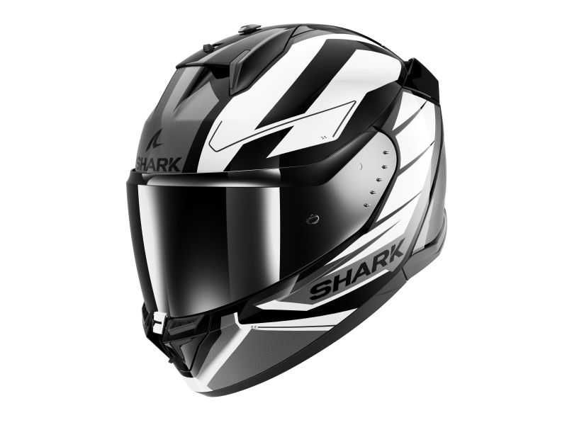 Mото Каска SHARK D-SKWAL 3 SIZLER Gloss white,очила,плака,подбрадник