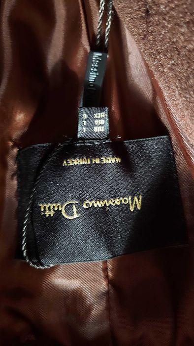 Palton maro din lână de cașmir Massimo Dutti (L) nou