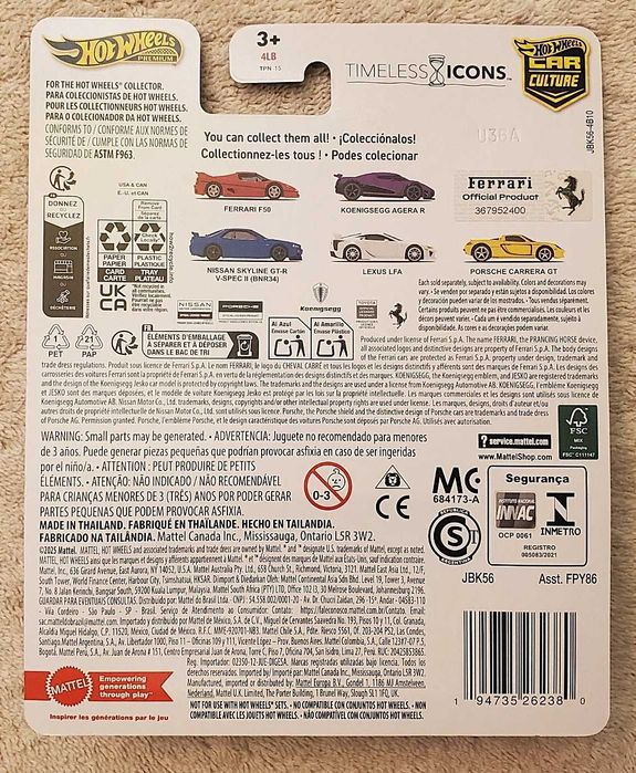 Hot Wheels Premium Timeless Icons FERRARI F50