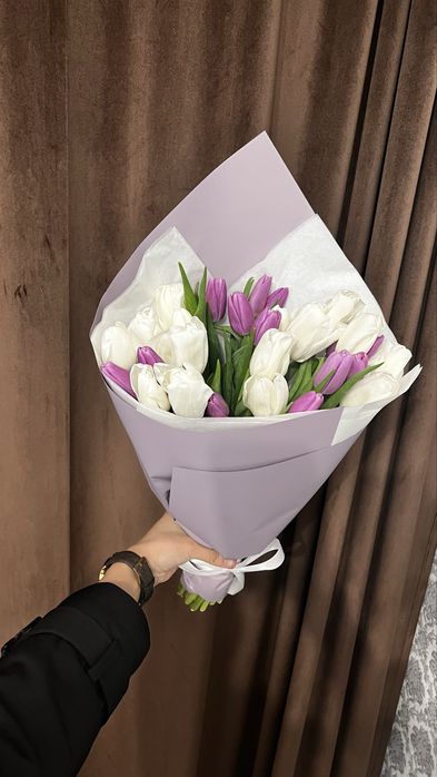 Тюльпаны оптом на 8 марта Алматы