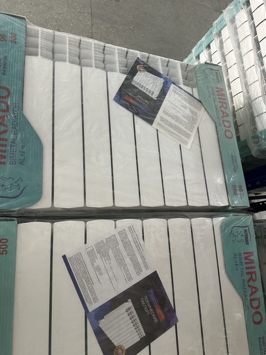 Bimetal radiator alumin panel